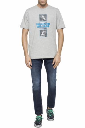 T-shirt z nadrukiem z napisem, zdjęcie 2 T-shirt z nadrukiem z napisem od Diesel